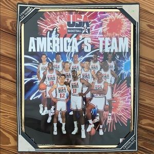 Vintage 1992 Dream Team USA Basketball Framed